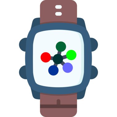 Bir saatin vektör illüstrasyonu