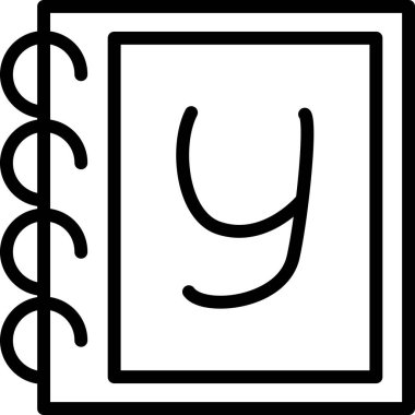 Kitap. Web simgesi vektör tasarımı