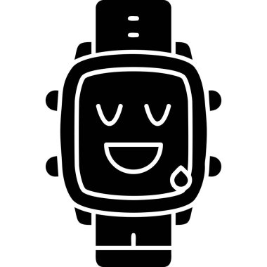 bir robotun vektör karikatür simgesi