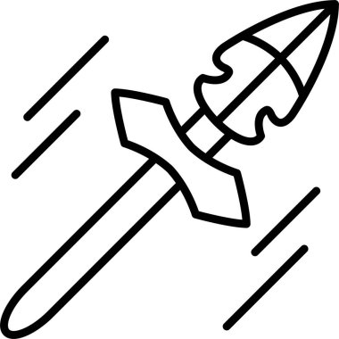 Füze. Web simgesi basit illüstrasyon