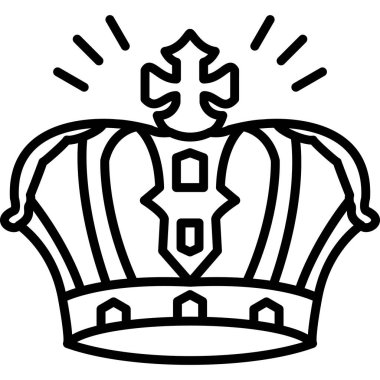 Kral taç simgesi, anahat stili