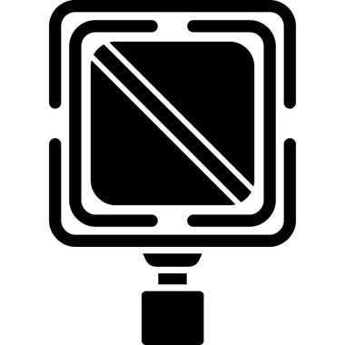 Bir kamera simgesinin vektör illüstrasyonu