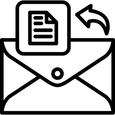 zarf posta simgesi, vektör illüstrasyon tasarımı