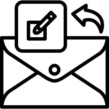 Mesaj var. Web simgesi basit tasarım