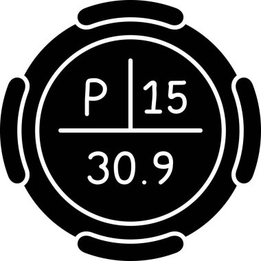 Kronometre Web simgesi basit illüstrasyon