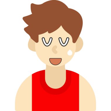 Erkek avatar tasarım vektör illüstrasyonu 10