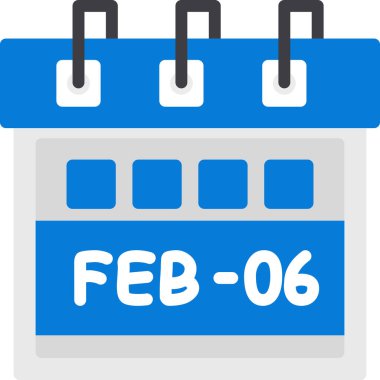 Takvim simgesi tasarımı, vektör illüstrasyonuName