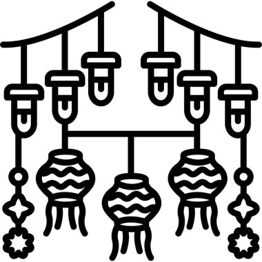 Çin fenerleri. Basit tasarım