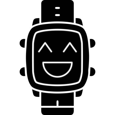 Şirin bir çizgi film simgesinin vektör çizimi