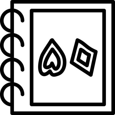 kitap simgesi, vektör illüstrasyonu