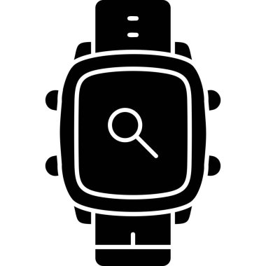 Basit tasarımı olan akıllı saat, vektör illüstrasyonu