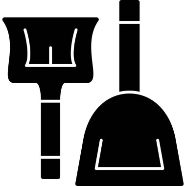 kürek simgesi vektör illüstrasyonu