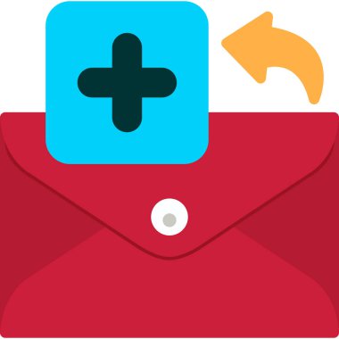 zarf e- posta simgesi düz biçimli