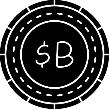 Dolar. Web simgesi basit illüstrasyon