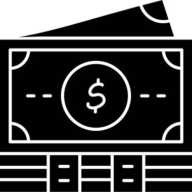 para banknotları simgesi, basit biçim