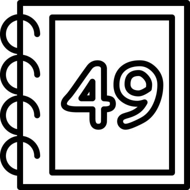 Takvim simgesi vektör illüstrasyonu