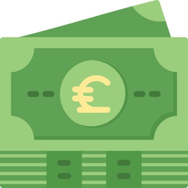 Avro para birimi vektör simgesi