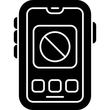 akıllı saat ile cep telefonu, vektör illüstrasyon