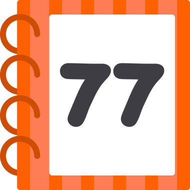 Takvim. Web simgesi basit illüstrasyon