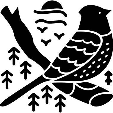 Bir kuşun vektör çizimi