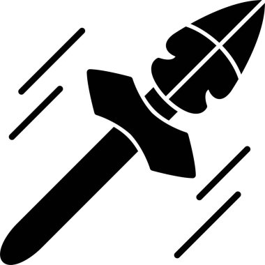 Bir roket simgesinin vektör çizimi