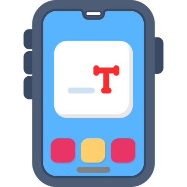 Telefon simgesi vektör illüstrasyonu