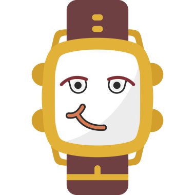 Çizgi film robotunun vektör çizimi