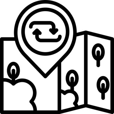 harita konum simgesi ana hat biçiminde