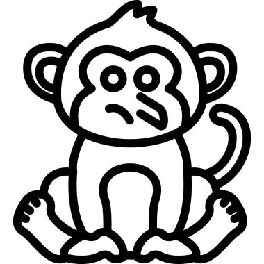 bebek maymun simgesi, taslak biçimi