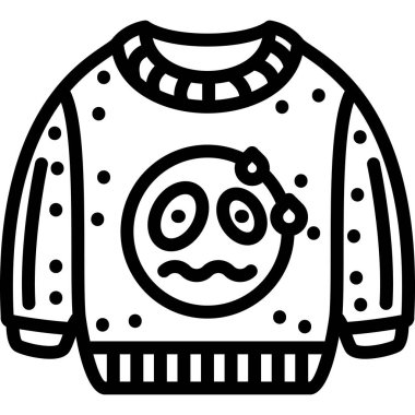 Kıyafet ikonu. Web için kıyafet vektör simgelerinin özet çizimi