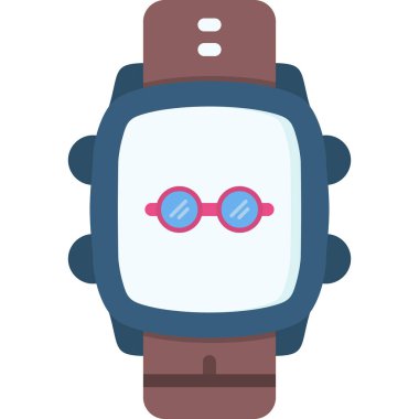 Akıllı çocuk. Web simgesi basit illüstrasyon