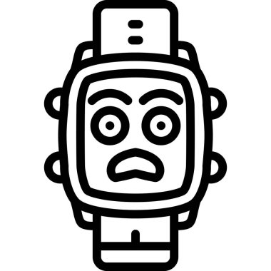 Robot simgesi, anahat stili