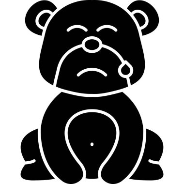 Ayı simgesi vektör illüstrasyonu