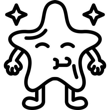 yıldız simgesi vektör illüstrasyonu