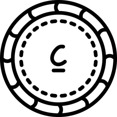 Bozuk para. Web simgesi basit illüstrasyon