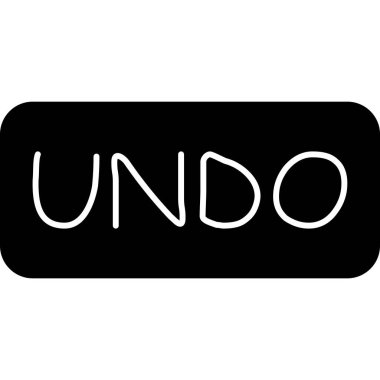 Basit ve minimalist vektör kalın vektör simgesi