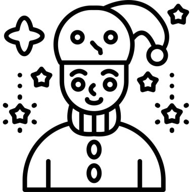 avatar. Web simgesi vektör illüstrasyonu