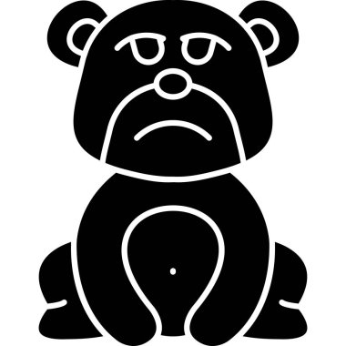 Yüzü ve ifadesi olan bir ayı..