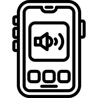 akıllı telefon simgesine sahip cep telefonu, özet biçimi