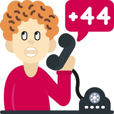 Telefonlu çağrı merkezi adamı.