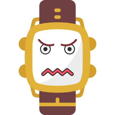 Alarm saati simgesi vektör illüstrasyon grafik tasarımı