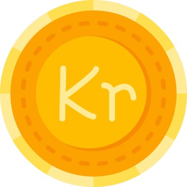 para sikkesi simgesi, vektör illüstrasyonu, düz tasarım