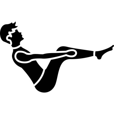 Sporcu alıştırma simgesi