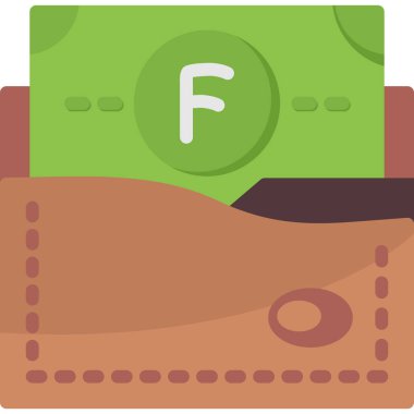 Nakit finans para simgesi düz stil