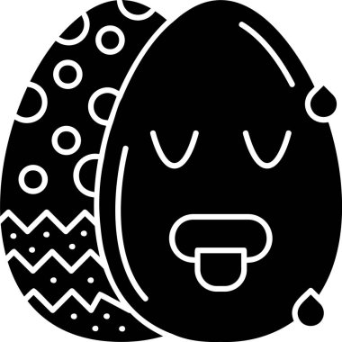 Paskalya kutlaması yumurta ikonu.