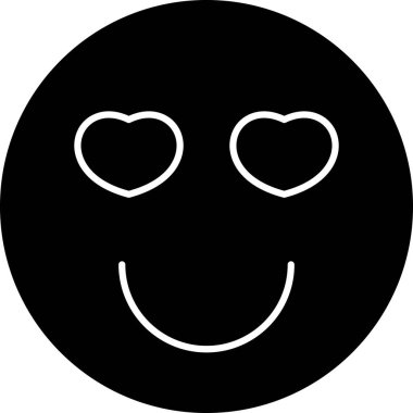 Gülümseme simgesi, vektör illüstrasyonu