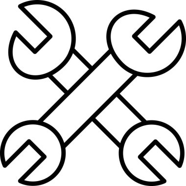 İngiliz anahtarı. Web simgesi basit tasarım