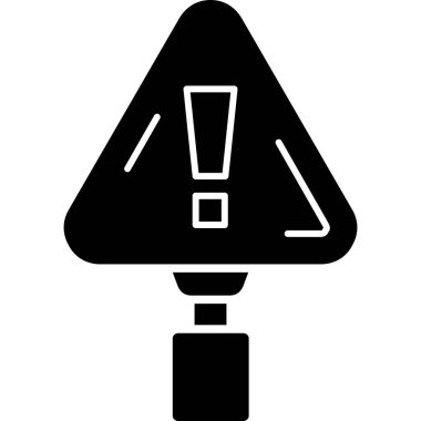 uyarı simgesi. Web için uyarı vektör simgesinin basit illüstrasyonu