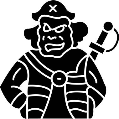 Samuray savaşçı vektör çizimi