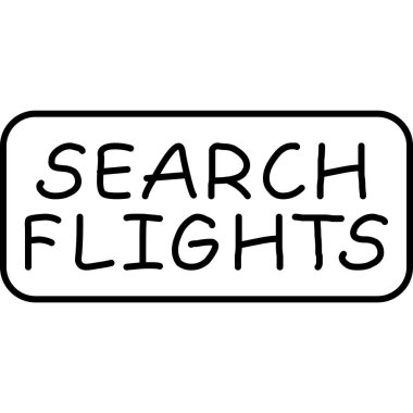 Uçuş simgesi, basit vektör işareti ara